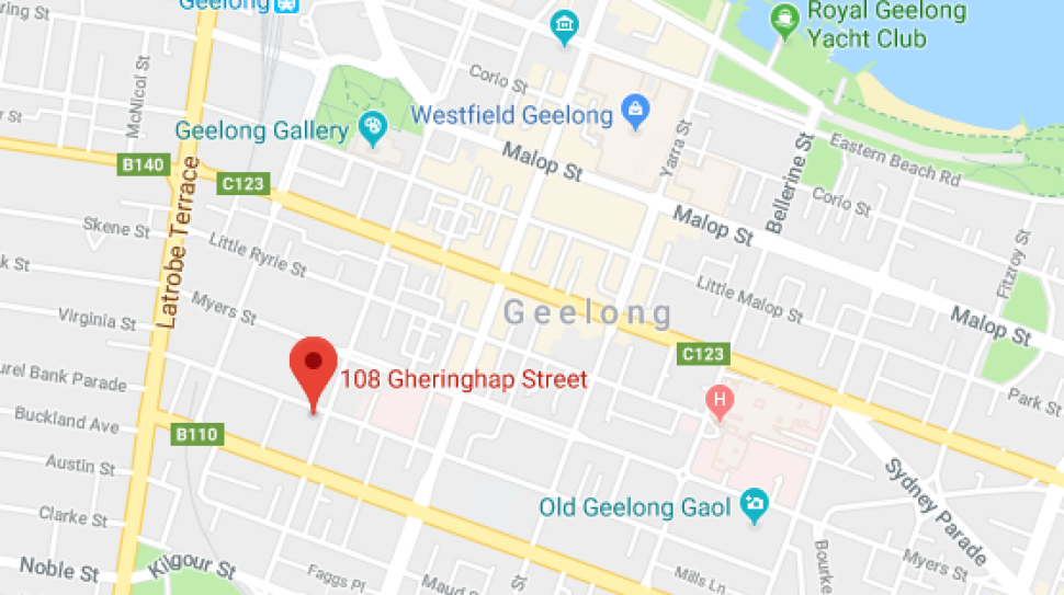 Map of the Small Business Hive location in Geelong